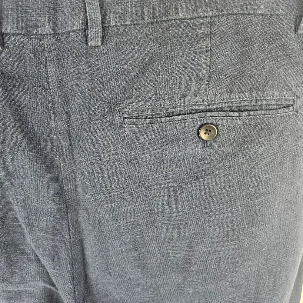 BANANA REPUBLIC Aiden Fit Linen Blend Pants Men's 35x32 Elevated Summer Casual